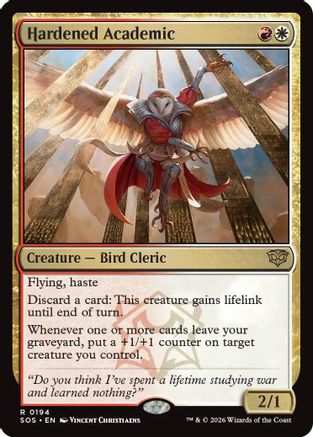 Hardened Academic (SOS-194)  Foil - Secrets of Strixhaven