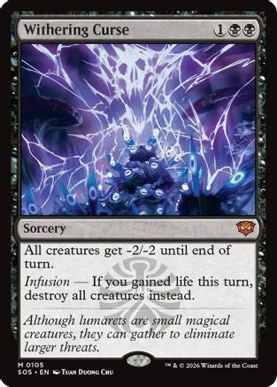 Withering Curse (SOS-105)  Foil - Secrets of Strixhaven