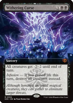 Withering Curse (Extended Art) (SOS-330)  Foil - Secrets of Strixhaven