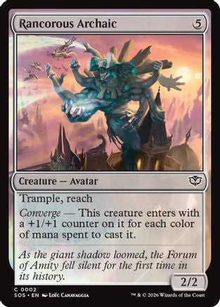 Rancorous Archaic (SOS-002)  Foil - Secrets of Strixhaven
