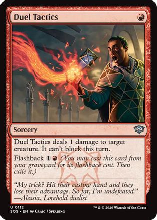 Duel Tactics (SOS-112)  Foil - Secrets of Strixhaven