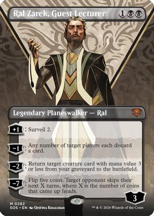 Ral Zarek, Guest Lecturer (Borderless) (SOS-282)  - Secrets of Strixhaven