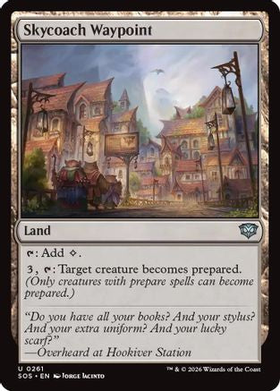 Skycoach Waypoint (SOS-261)  Foil - Secrets of Strixhaven