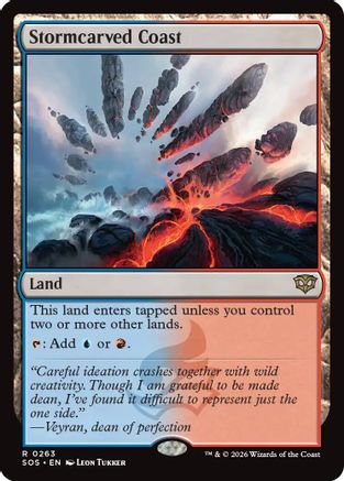 Stormcarved Coast (SOS-263)  Foil - Secrets of Strixhaven