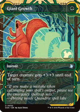 Giant Growth (SOA-052)  - Secrets of Strixhaven: Mystical Archive