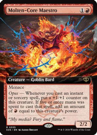 Molten-Core Maestro (Extended Art) (SOS-335)  - Secrets of Strixhaven