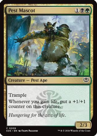 Pest Mascot (SOS-209)  Foil - Secrets of Strixhaven