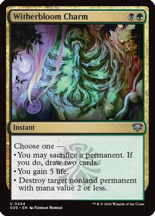 Witherbloom Charm (SOS-244)  Foil - Secrets of Strixhaven