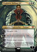 Professor Dellian Fel (Borderless) (SOS-283)  Foil - Secrets of Strixhaven