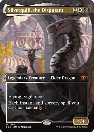 Silverquill, the Disputant (Borderless) (SOS-287)  - Secrets of Strixhaven