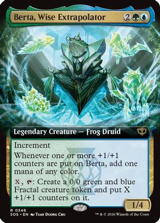 Berta, Wise Extrapolator (Extended Art) (SOS-346)  - Secrets of Strixhaven