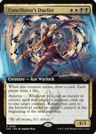 Conciliator's Duelist (Extended Art) (SOS-348)  Foil - Secrets of Strixhaven