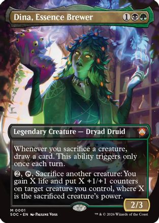 Dina, Essence Brewer (Borderless) (SOC-001)  - Commander: Secrets of Strixhaven