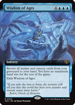 Wisdom of Ages (Extended Art) (SOS-323)  - Secrets of Strixhaven