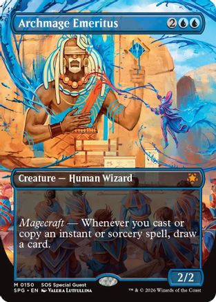 Archmage Emeritus (Borderless) (SPG-150)  Foil - Special Guests
