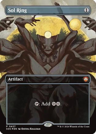 Sol Ring (Borderless) (SOC-427)  Foil - Commander: Secrets of Strixhaven