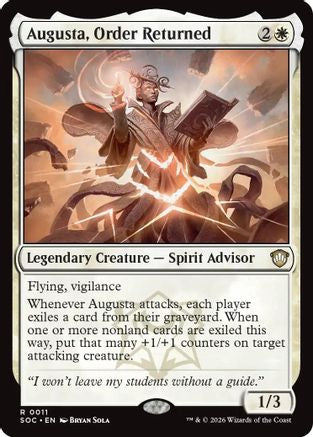 Augusta, Order Returned (SOC-011)  - Commander: Secrets of Strixhaven