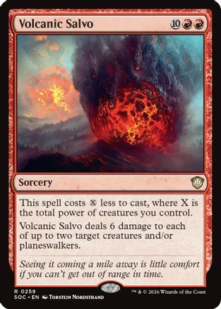 Volcanic Salvo (SOC-259)  - Commander: Secrets of Strixhaven