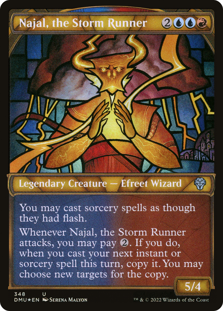 Najal, the Storm Runner (Textured Foil) (DMU-348)  Foil - Dominaria United: (Showcase)