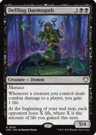 Defiling Daemogoth (SOC-025)  - Commander: Secrets of Strixhaven