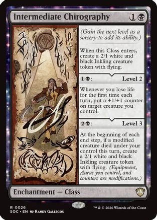 Intermediate Chirography (SOC-026)  - Commander: Secrets of Strixhaven
