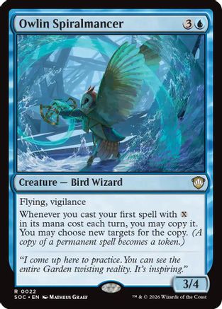 Owlin Spiralmancer (SOC-022)  - Commander: Secrets of Strixhaven