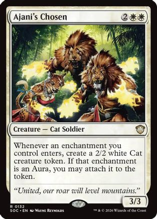 Ajani's Chosen (SOC-132)  - Commander: Secrets of Strixhaven