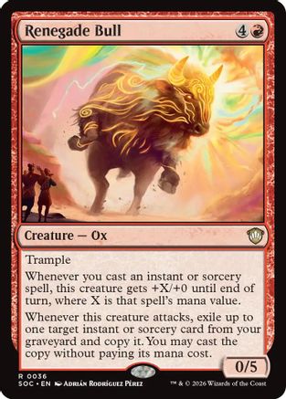 Renegade Bull (SOC-036)  - Commander: Secrets of Strixhaven
