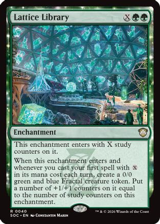 Lattice Library (SOC-040)  - Commander: Secrets of Strixhaven