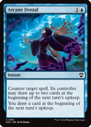 Arcane Denial (SOC-187)  - Commander: Secrets of Strixhaven