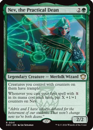 Nev, the Practical Dean (SOC-041)  - Commander: Secrets of Strixhaven