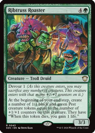 Ribtruss Roaster (SOC-043)  - Commander: Secrets of Strixhaven