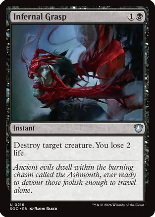 Infernal Grasp (SOC-216)  - Commander: Secrets of Strixhaven