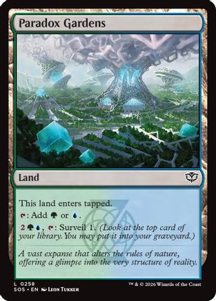 Paradox Gardens (SOS-258)  Foil - Secrets of Strixhaven
