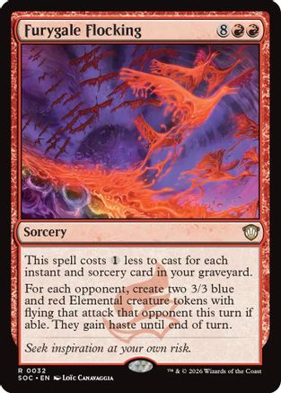 Furygale Flocking (SOC-032)  - Commander: Secrets of Strixhaven