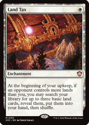 Land Tax (SOC-153)  - Commander: Secrets of Strixhaven