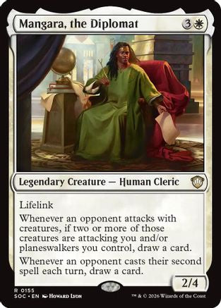 Mangara, the Diplomat (SOC-155)  - Commander: Secrets of Strixhaven