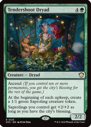 Tendershoot Dryad (SOC-125)  - Commander: Secrets of Strixhaven