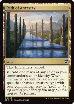 Path of Ancestry (SOC-393)  - Commander: Secrets of Strixhaven