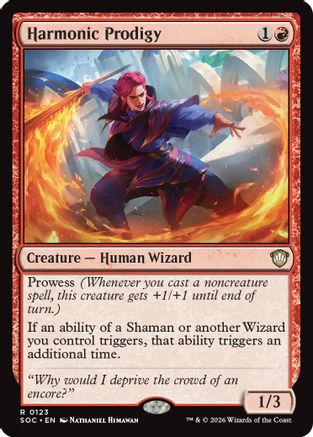 Harmonic Prodigy (SOC-123)  - Commander: Secrets of Strixhaven