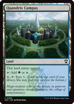 Quandrix Campus (SOC-395)  - Commander: Secrets of Strixhaven