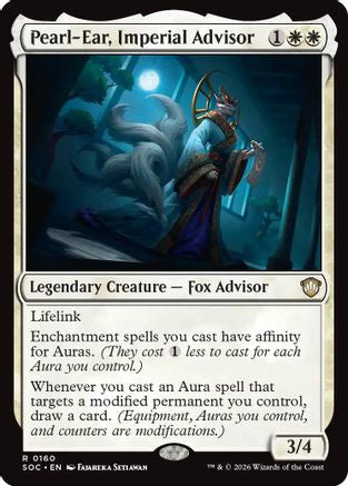 Pearl-Ear, Imperial Advisor (SOC-160)  - Commander: Secrets of Strixhaven