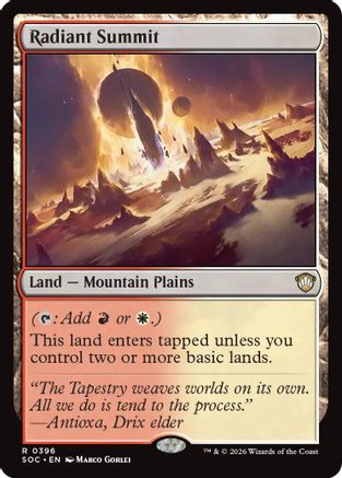 Radiant Summit (SOC-396)  - Commander: Secrets of Strixhaven
