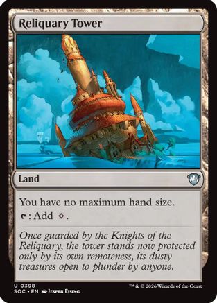 Reliquary Tower (SOC-398)  - Commander: Secrets of Strixhaven