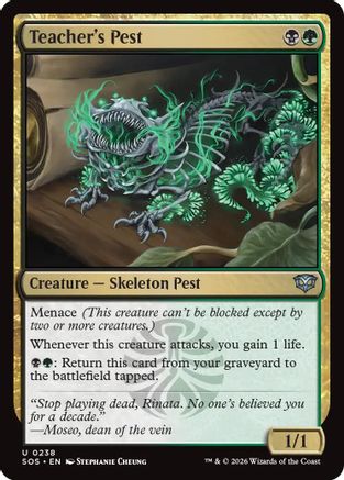 Teacher's Pest (SOS-238)  - Secrets of Strixhaven