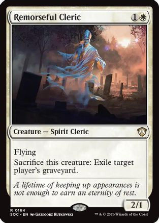Remorseful Cleric (SOC-164)  - Commander: Secrets of Strixhaven
