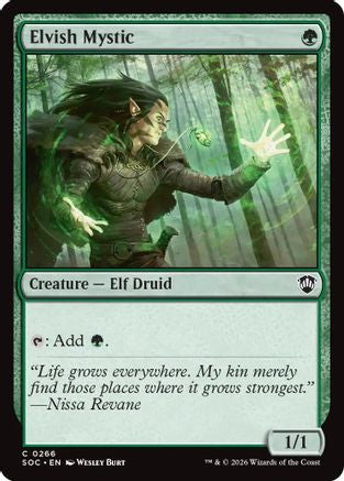 Elvish Mystic (SOC-266)  - Commander: Secrets of Strixhaven