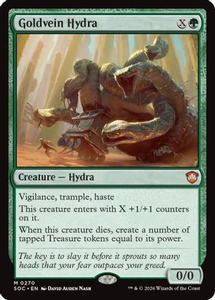 Goldvein Hydra (SOC-270)  - Commander: Secrets of Strixhaven