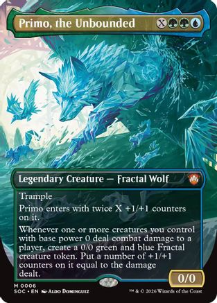 Primo, the Unbounded (Borderless) (SOC-006)  - Commander: Secrets of Strixhaven