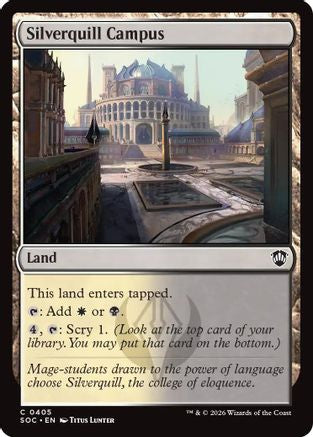Silverquill Campus (SOC-405)  - Commander: Secrets of Strixhaven